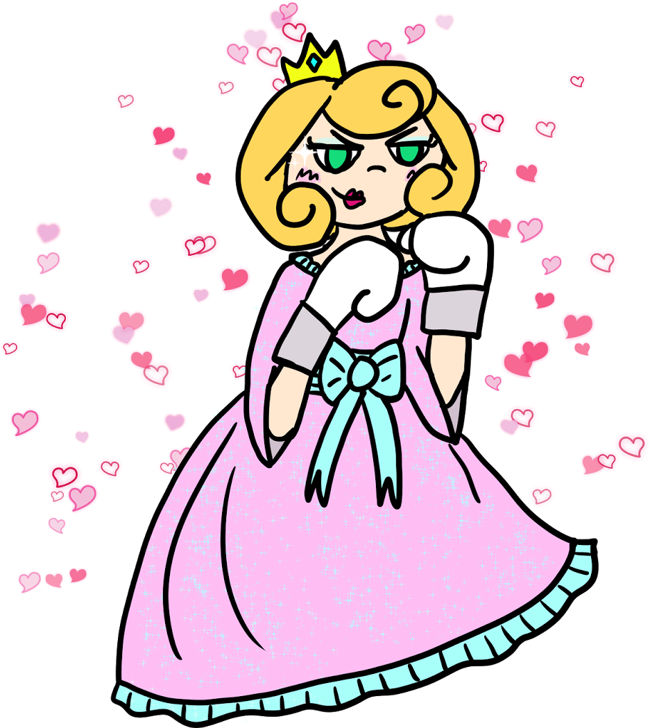 Princess That Loves To Fight And Look Fabulous So She - Cartoon (1600x1132)