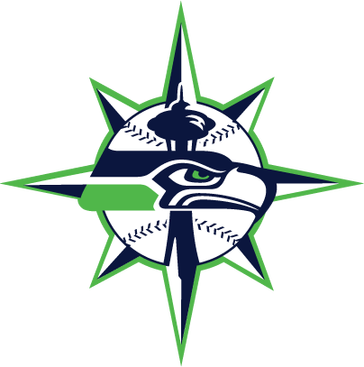 Mariners/seahawks - - Emblem (364x367)