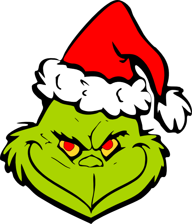 Movies, Personal Use, Grinch In Santa Hat, - Grinch With Christmas Hat (661x772)