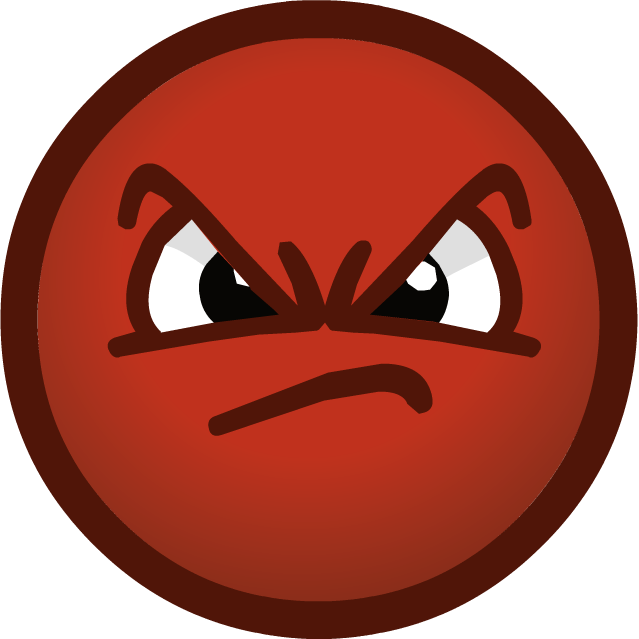 Angry Red Smiley Face - Angry Face (639x639)