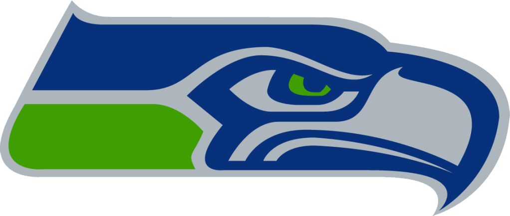 Seattle Seahawks Png File Png Mart - Nfl Team Logos (1022x434)