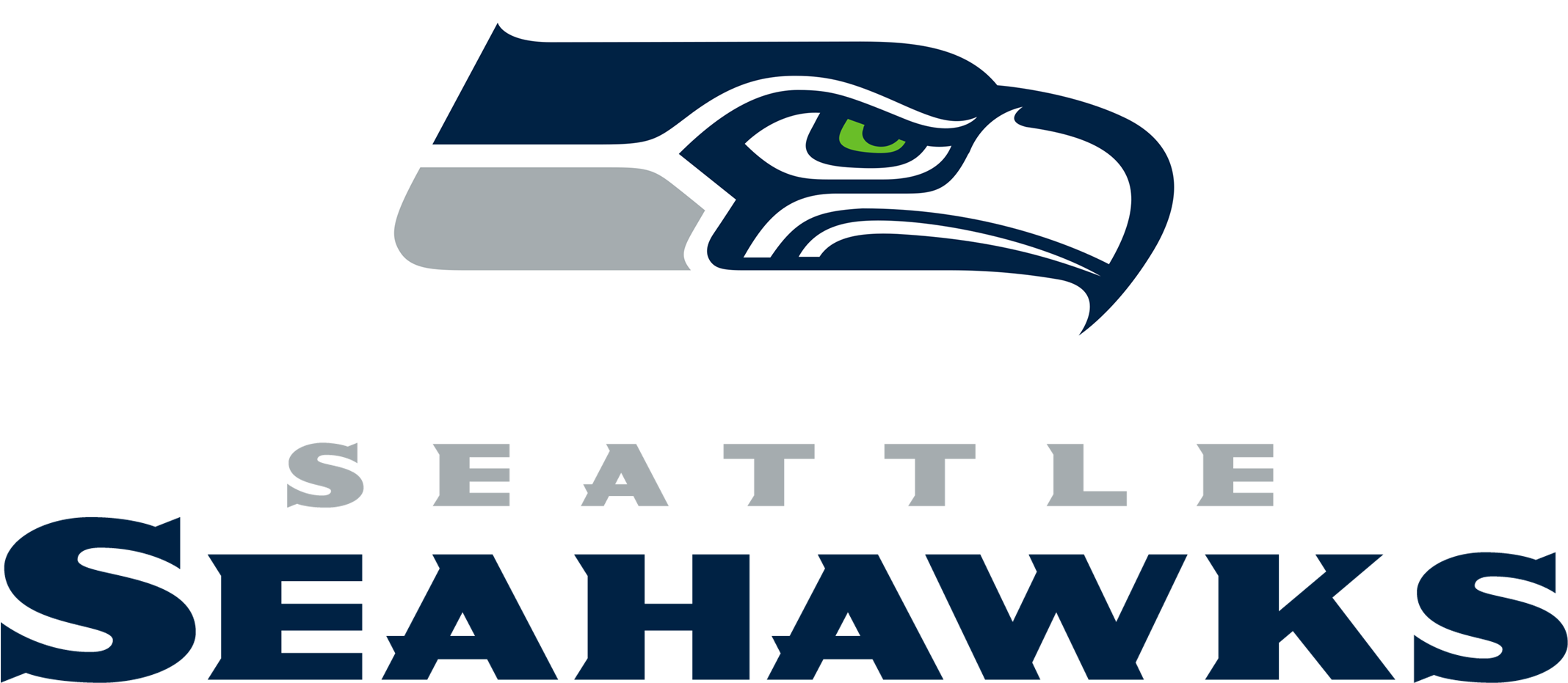 Seattle Seahawks Football Logo - Seattle Seahawks Logo (2400x1314)