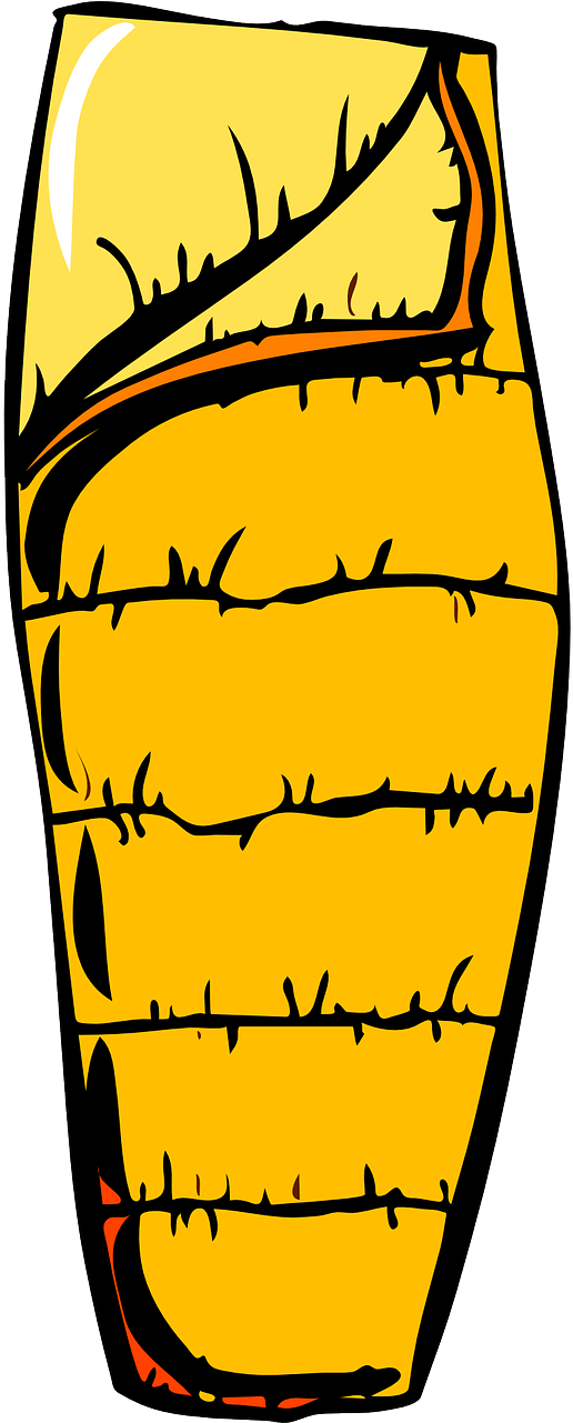 School Bags Cliparts 24, - Sleeping Bag Vector (512x1286)