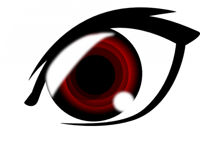Red Eyes Clipart Anime Girl - Red Eye (640x480)