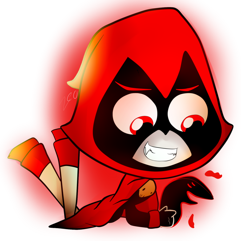 Raven Clipart Red Eye - Raven Red Teen Titans Go (1024x1024)