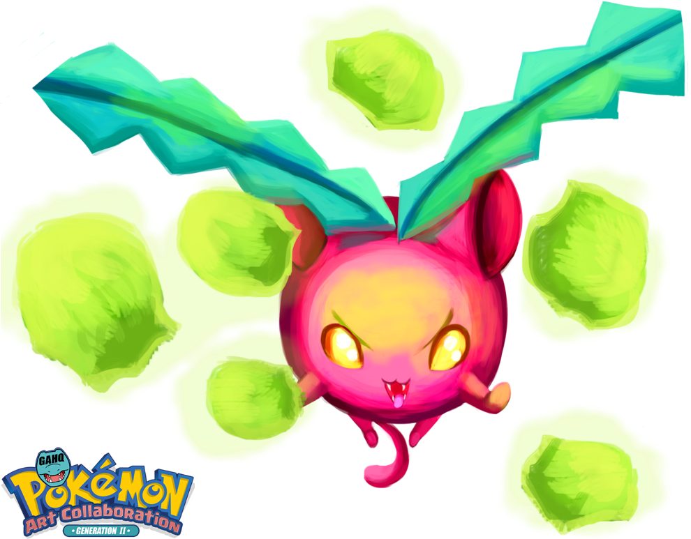 #187 Hoppip Used Cotton Spore And Fairy Wind In The - Game-art-hq (1024x796)