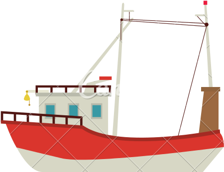 Fishing Vessel Boat Ship Watercraft - Vector Graphics (550x550)