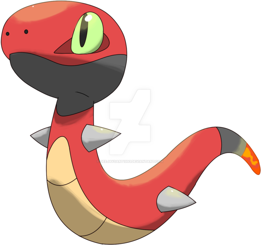 #004 Blaznake By Deejaysart1993 - Pokemon Starters Gen 8 (910x879)