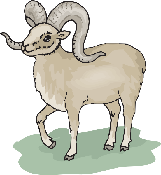 Cute Ram Clipart Clipartfest - Dall Sheep Clip Art (552x600)