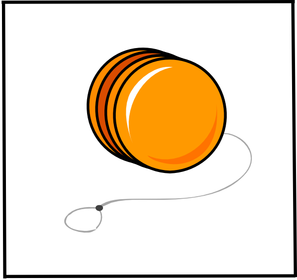 Yoyo Clip Art At Clker Com Vector Clip Art Online Royalty - Yo Yo Cartoon (600x565)
