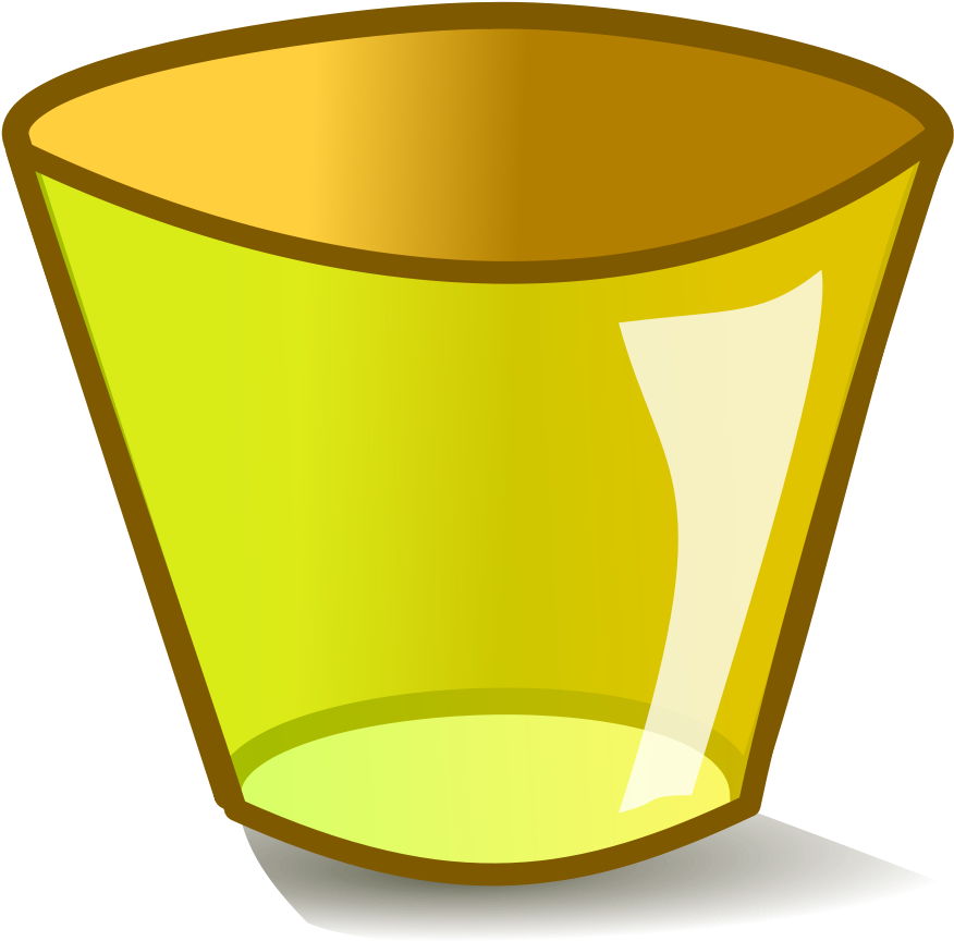Trash Can Sign - Cartoon Images Of Glass (2393x2329)