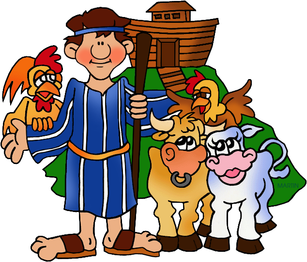Transportation Clip Art By Phillip Martin, Ark - Noah And The Ark Clipart (648x569)