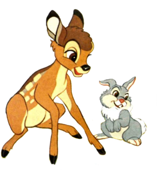 Bambi Assis Panpan Ded - Cartoon (579x551)