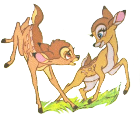Bambi Et Son Rival Ded - Bambi (500x391)