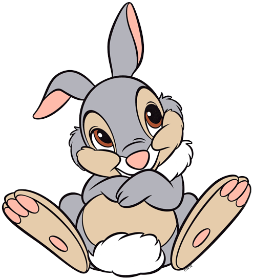 Bambi Clipart Cute - Thumper Bambi (494x545)