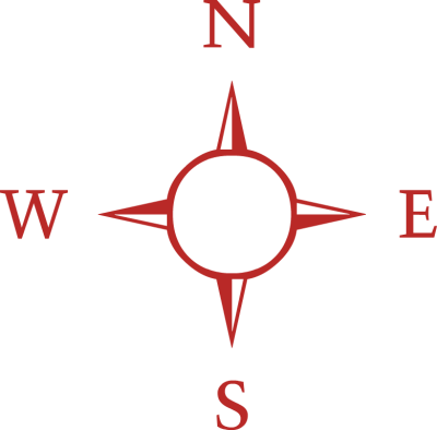Compass Clip Art - North South East West (400x394)