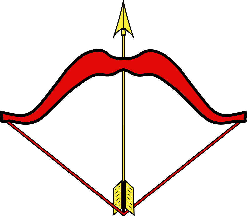 Bow And Arrow Clip Art 17, - Dessin Arc Et Flèche (1172x1024)