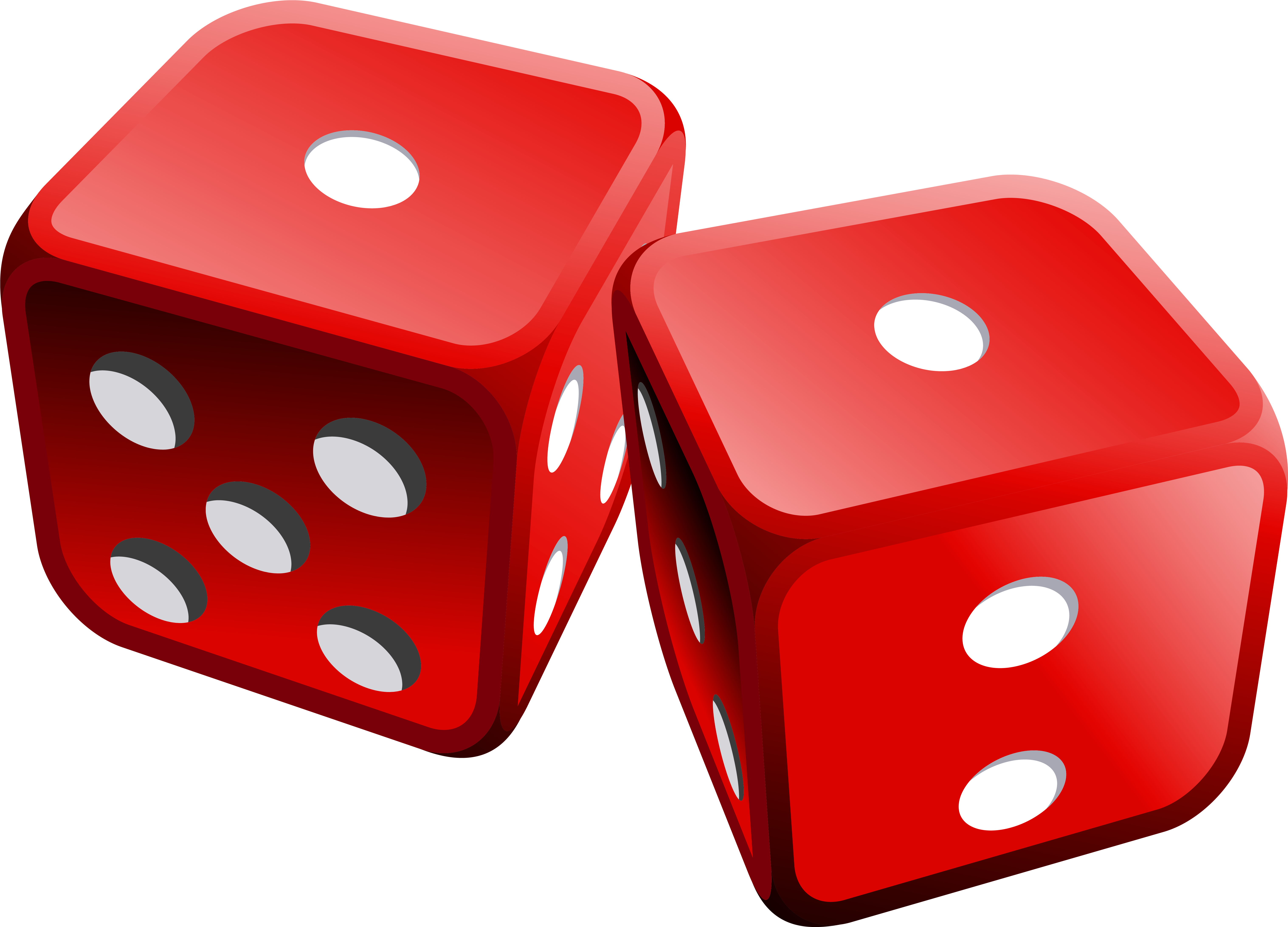 Red Dices Png Clipart - Red Dice Clip Art (6234x4438)