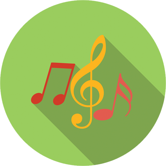 Set 2 Music Notes - Music (540x540)