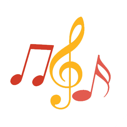 Set 2 Music Notes - Love Of Music (417x417)
