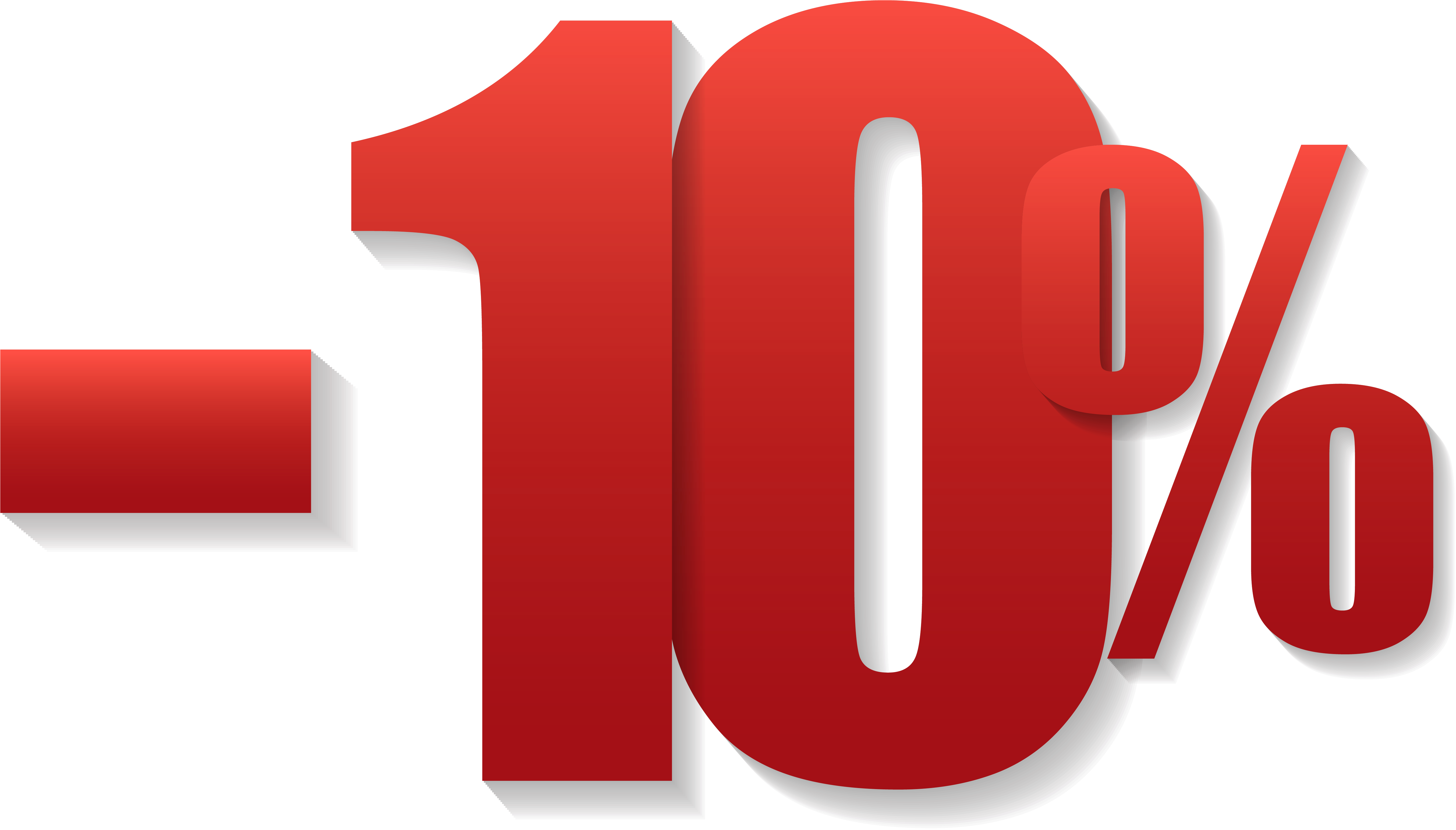 10% Sale Off Png Clipart Image - Reduccion De Precio (5538x3186)
