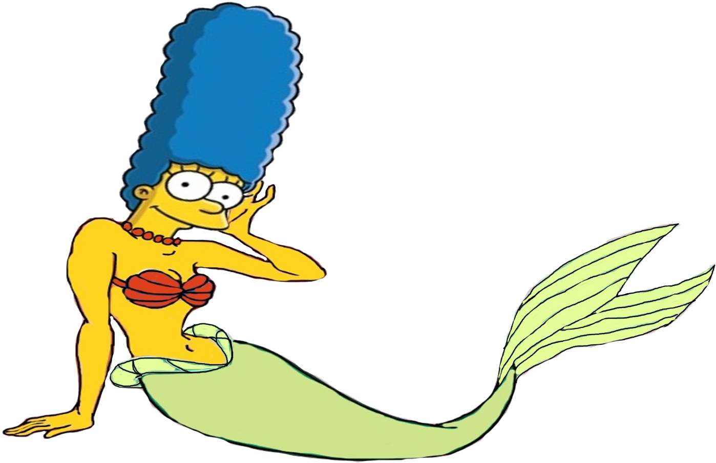 Marge Simpson As A Mermaid By Darthranner83 - Marge Simpson (1489x991)