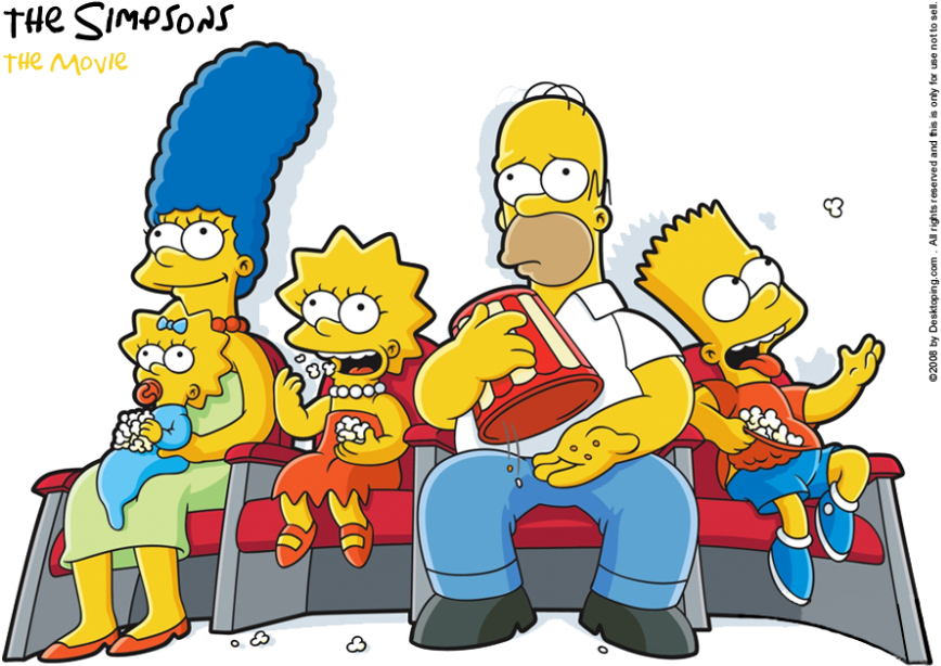 Download The Simpsons Transparent Png 401 - Yellow Cartoon Network Characters (1000x750)