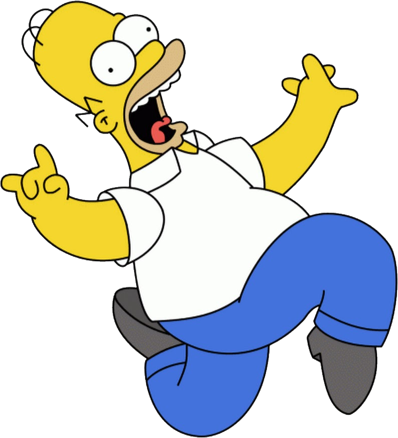 Homer Simpson Skipping (793x873)