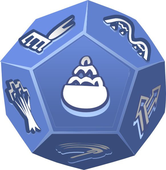 Dice Png Clip Arts - 12 Sided Dice Rolling Gif (582x596)