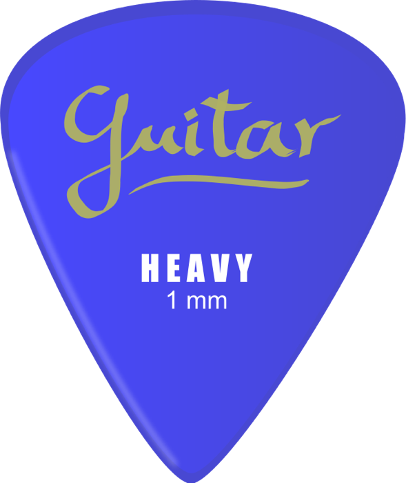 Blue Guitar Clipart Guitar - Guitar Pick Clipart (589x700)