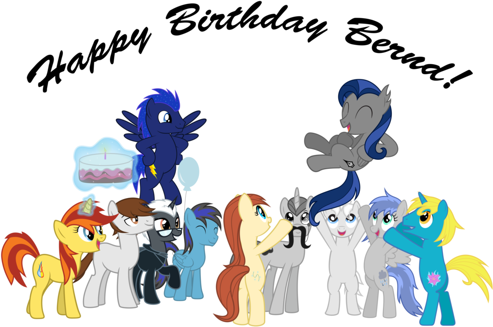 Happy Birthday Bernd By Yanoda - Cartoon (1024x683)