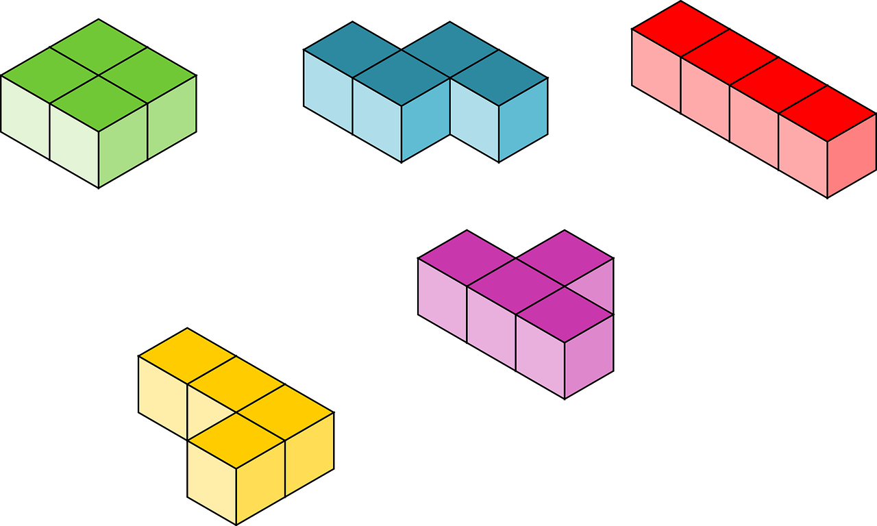 Tetris Clip Art - 3d Block Vector (1280x768)