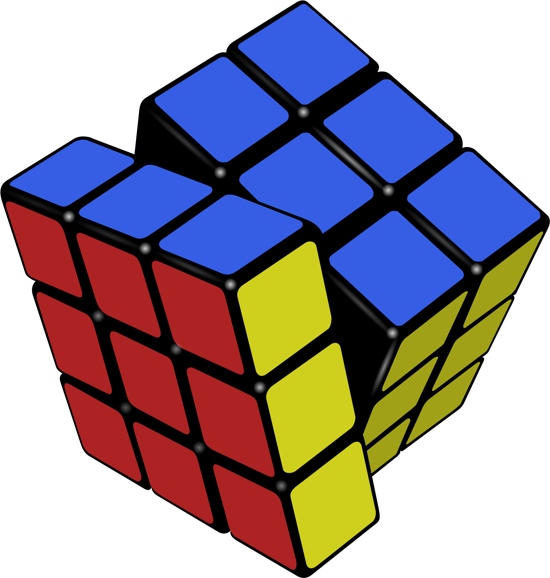Rubiks Cube Png - Rubik's Cube Valentine (1536x1600)