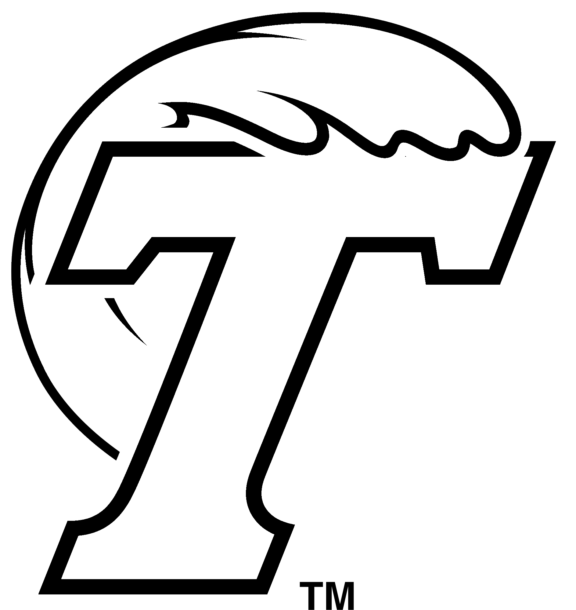 Tulane Green Wave Logo Black And White - Tulane Green Wave Logo Black And White (2400x2400)