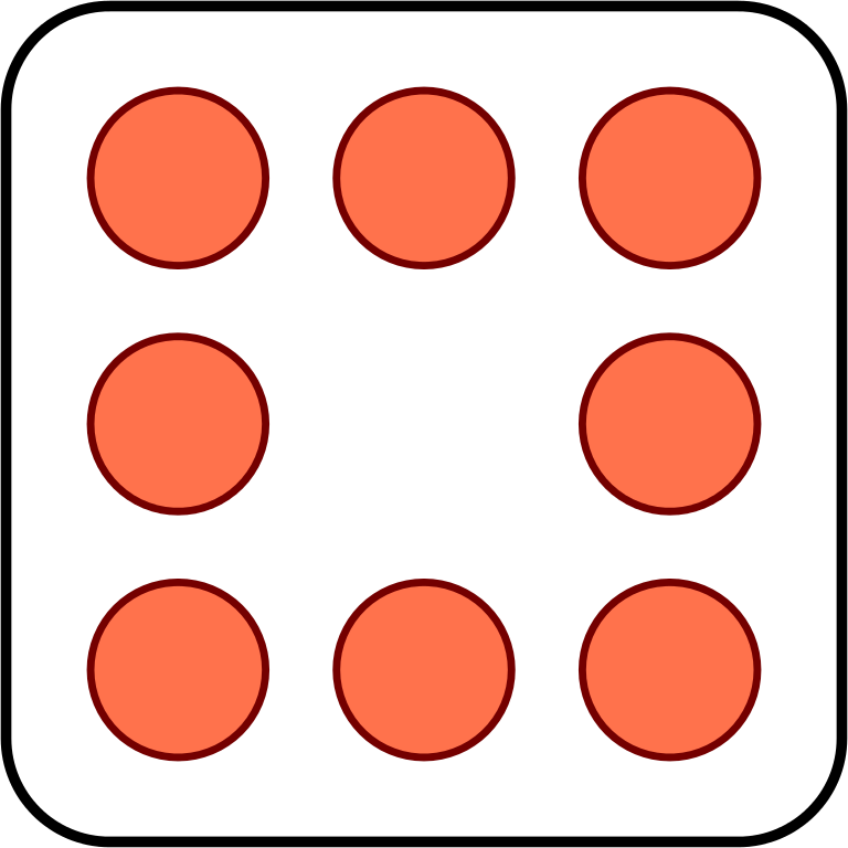 File - Dice-8a - Svg - Wikimedia Commons - Peppa Pig Camper Van (2000x2000)