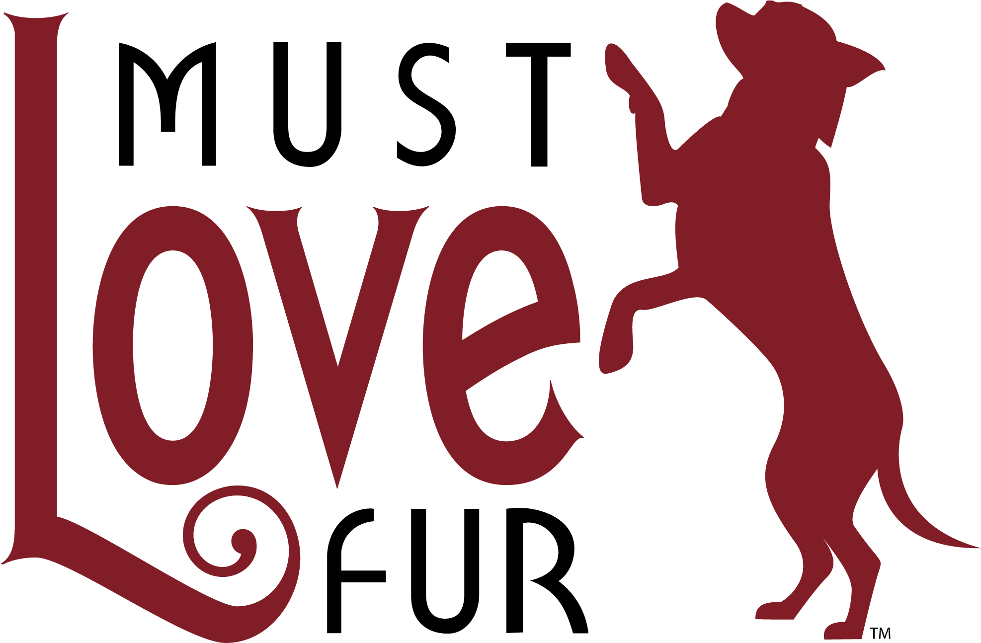 Logofullblackred - Must Love Fur, Llc (2083x1458)