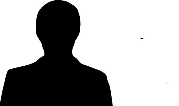 Man Silhouette Clip Art - Silhouette Head (600x357)