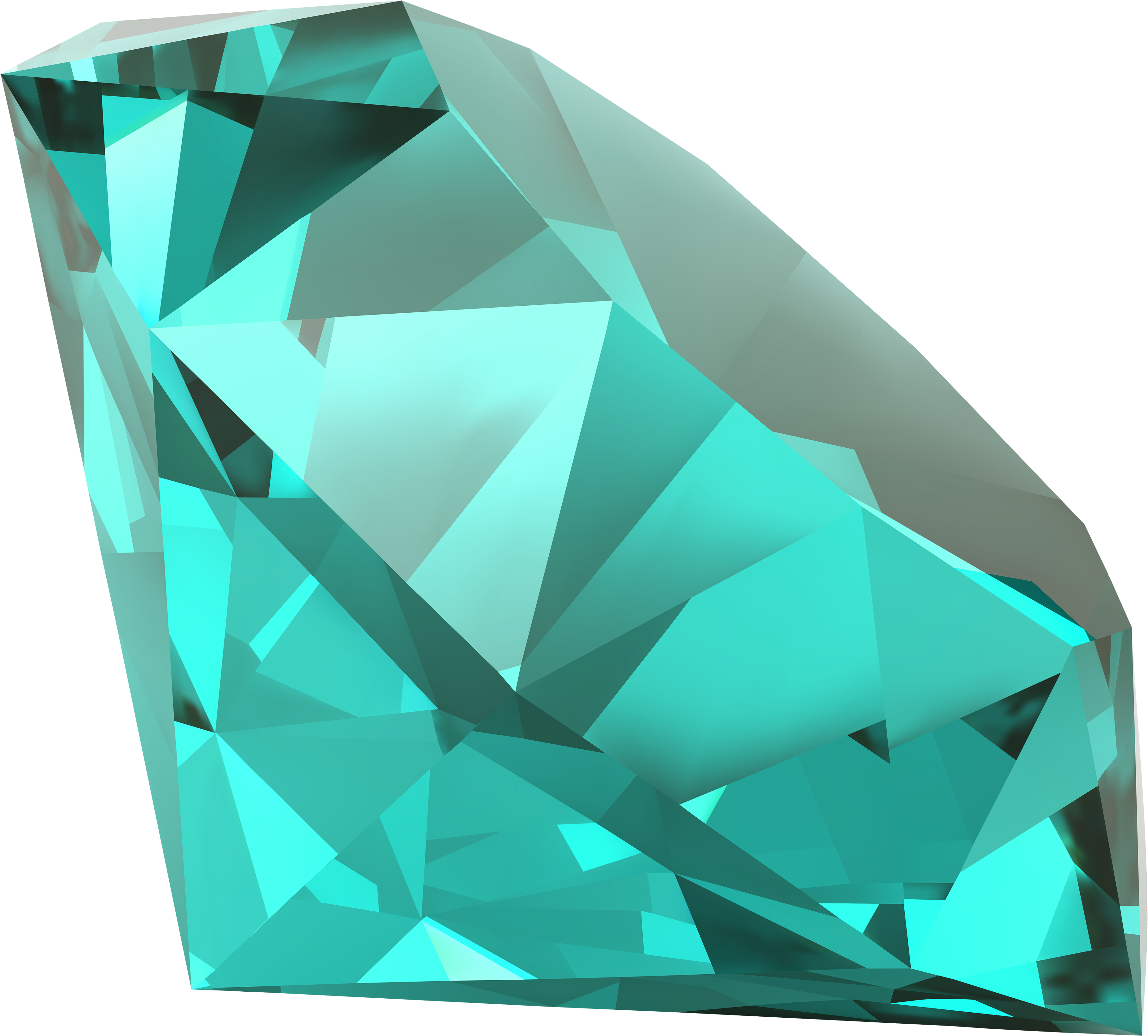 Blue Diamond Png Clipart - Gem Clipart Png (4000x3343)