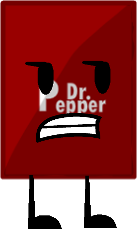 Dr Pepper Clipart Cartoon - Dr Pepper Bfdi (284x472)