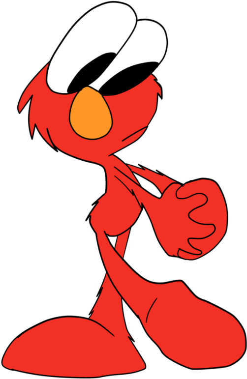 A Nervous Elmo By Waggonercartoons - Deviantart (752x1063)