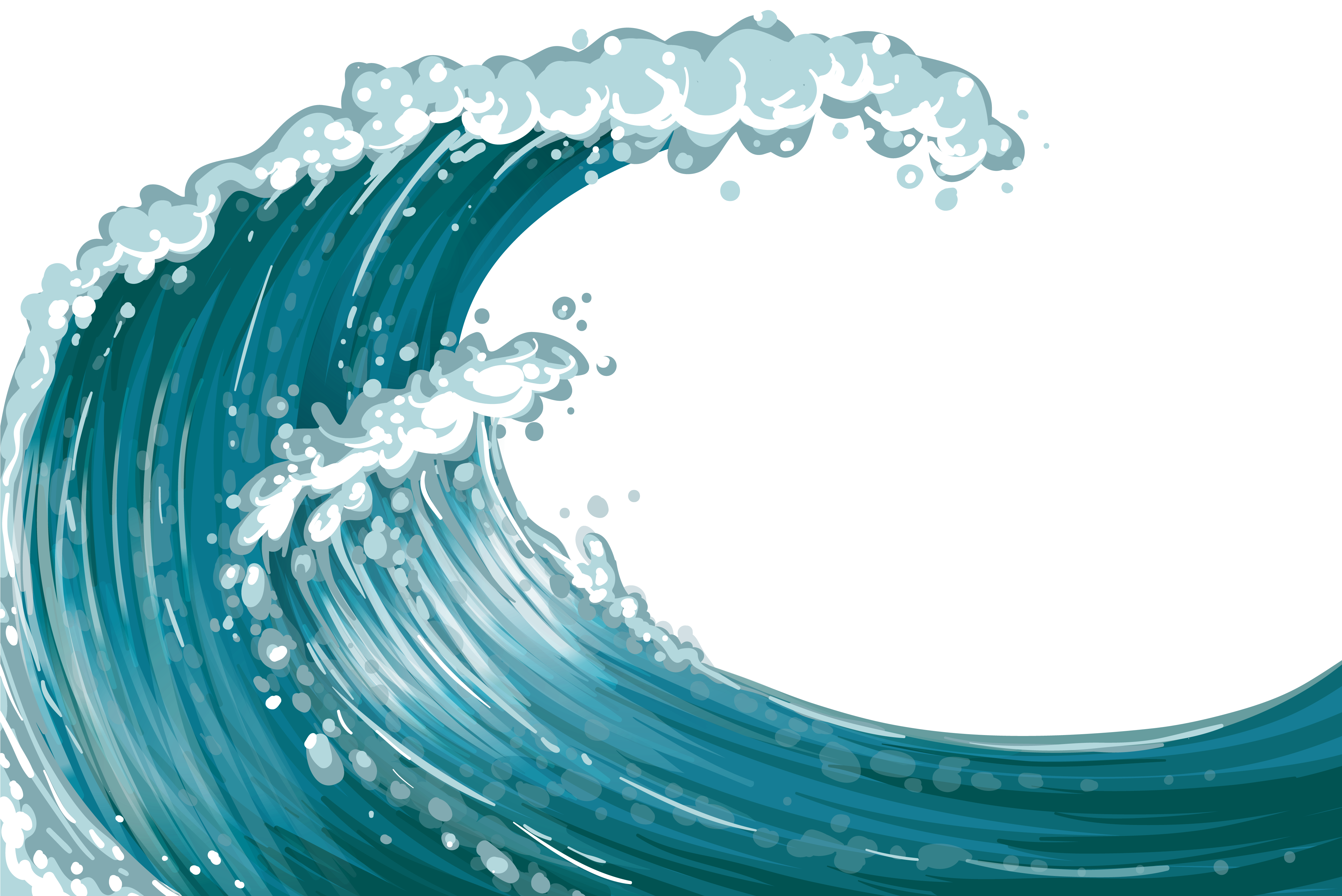 Sea Wave Png Clipart - Wave Png (4491x3138)