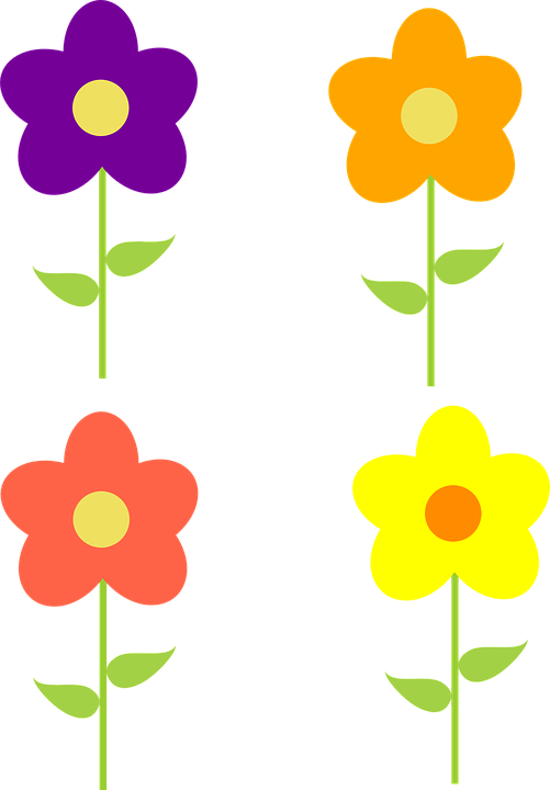 Orange Flower Clipart May Flower - Desenho Flor Amarela Png (501x720)