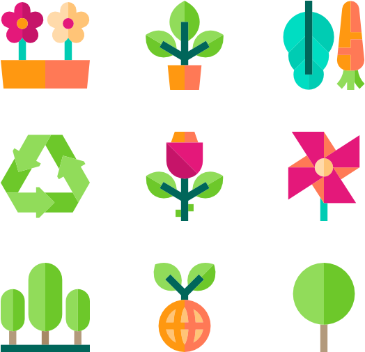 Flower 33 Clip Art At - Plant Icon (600x564)