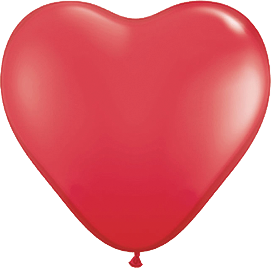 36" Red Heart Shaped Latex Balloon - Qualatex 3' Red Heart Qualatex (2 Pack) Balloon (1140x972)