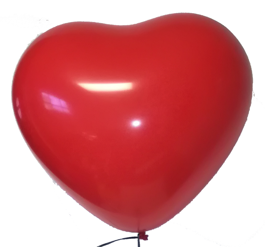 Heart Balloons Png Image - Red Heart Shape Balloon (1024x955)