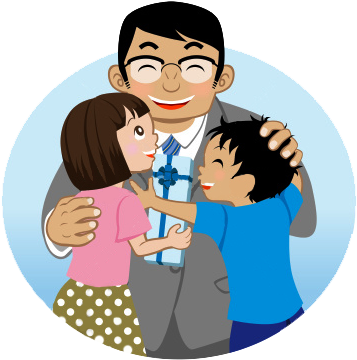 Winsome Fathers Day Clipart Clipart Clip Art 4 Black - Father Clipart (380x380)