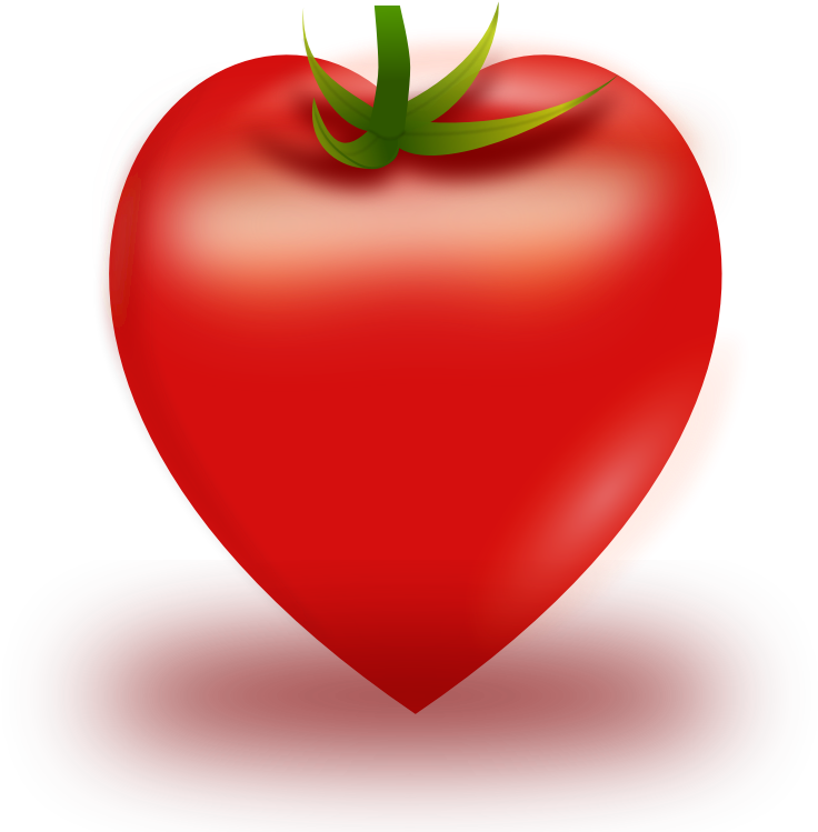 Vector Heart Tomato - Heart Shaped Tomato (800x800)