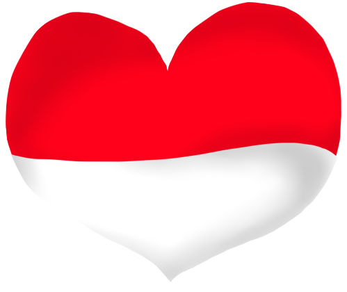Merah Putih Heart By Jane10 - Heart (500x500)