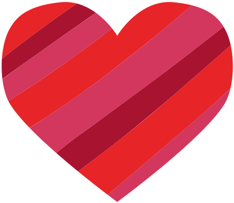 Heart Made Of Stripes Sticker Transparent Png - Illustrator (512x512)