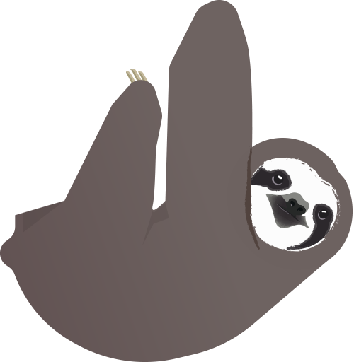 How Can You Talk Without Speaking - Sloth Clipart Png (500x512)